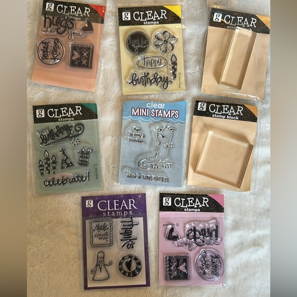 Large Acrylic Stamp Set (Stampin Up, Close to my Heart & others) - Picture 6 of 9